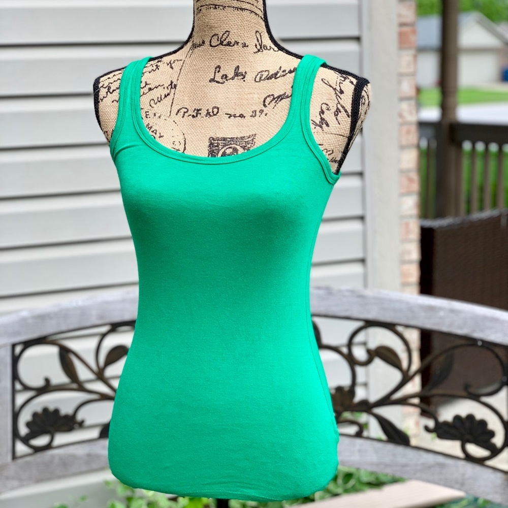 Green tank top